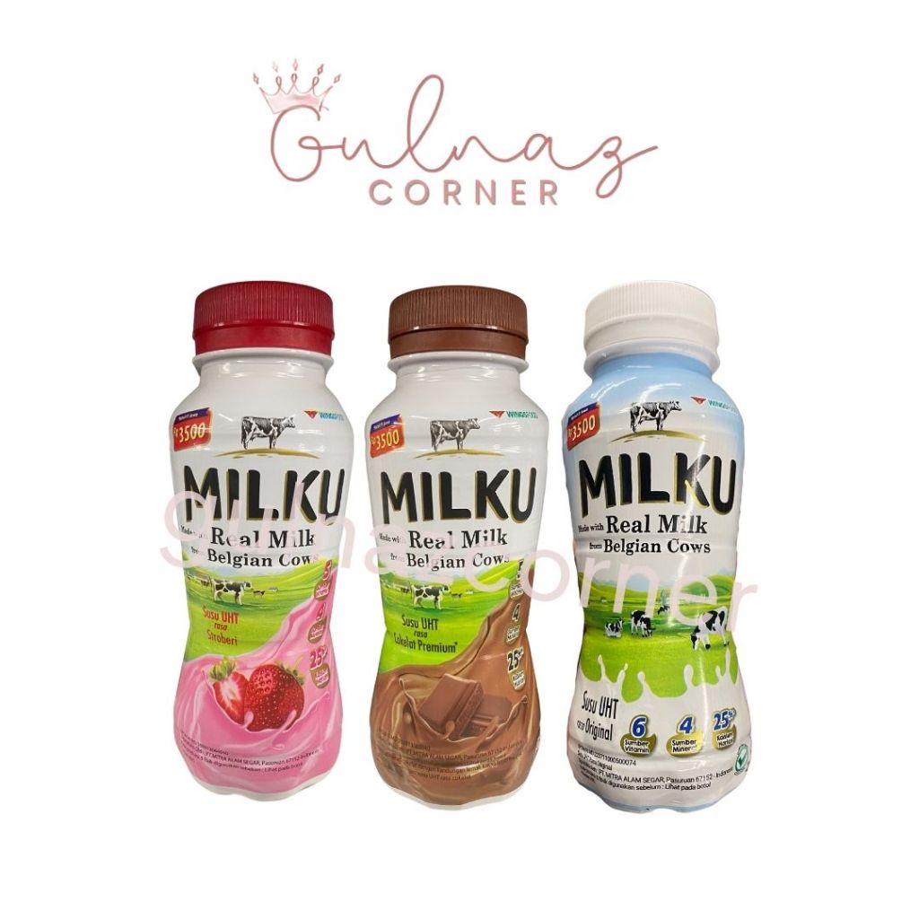 

MILKU SUSU UHT 200 ML | COKELAT STROBERI ORIGINAL