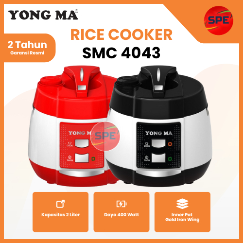 RICE COOKER / MAGIC COM YONG MA KAPASITAS 2 LITER SMC 4043 / SMC4043 GARANSI RESMI (MEDAN)