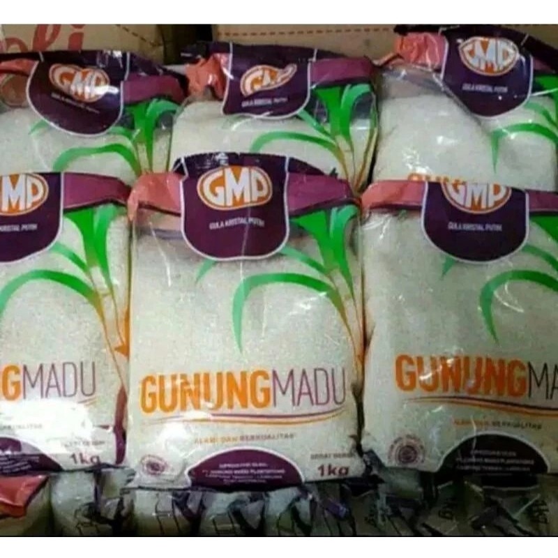 

GMP Gula Pasir 1kg Murni Tebu Pilihan Gunung Madu / Gula Pasir 1kg