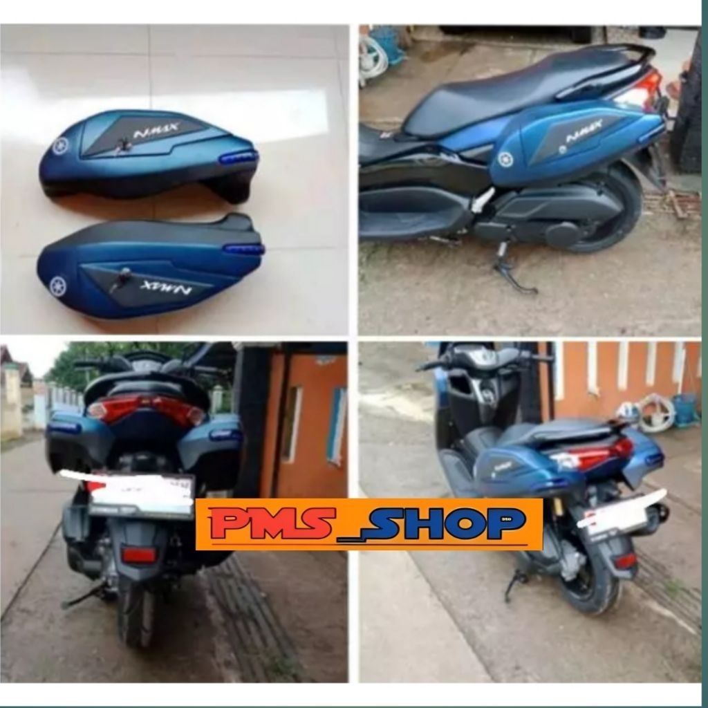 SIDE BOX CUSTOM ALL NEW NMAX 2020 UP DILENGKAPI LAMPU LED BOX SAMPING NMAX NEW BOX KANAN KIRI NEW NM