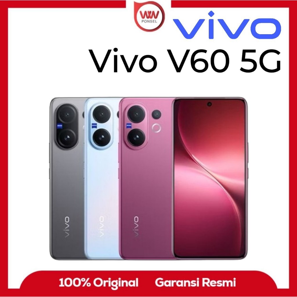 Hp Vivo V60 5G Ram 12GB Internal 256GB Garansi Resmi