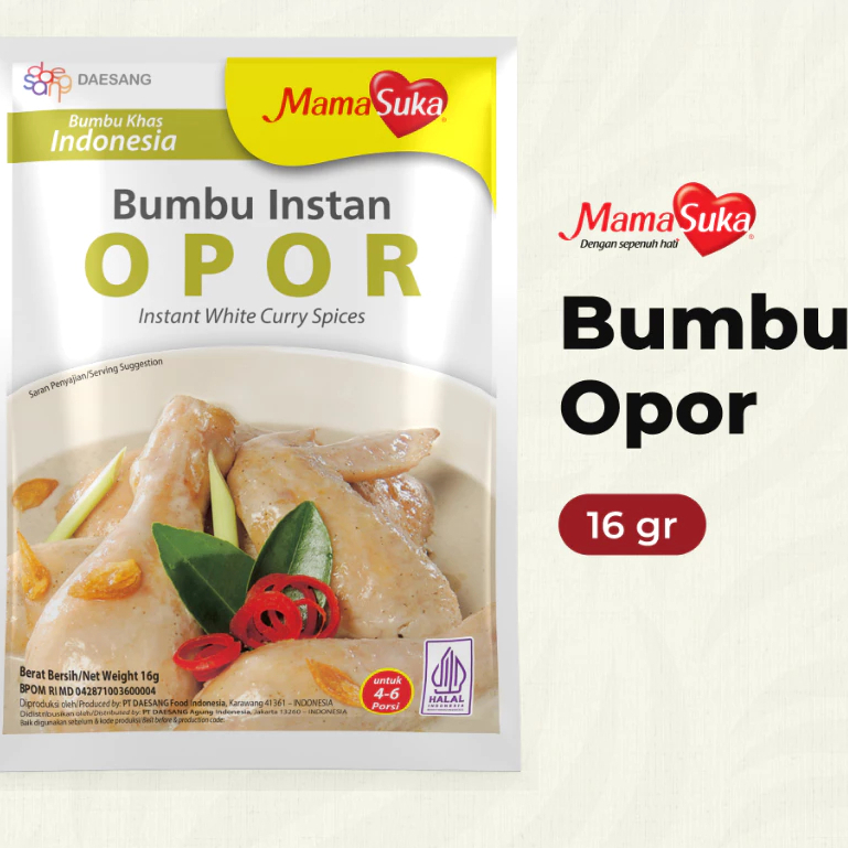 

MamaSuka - Bumbu Opor 16 gr (1 Pcs)