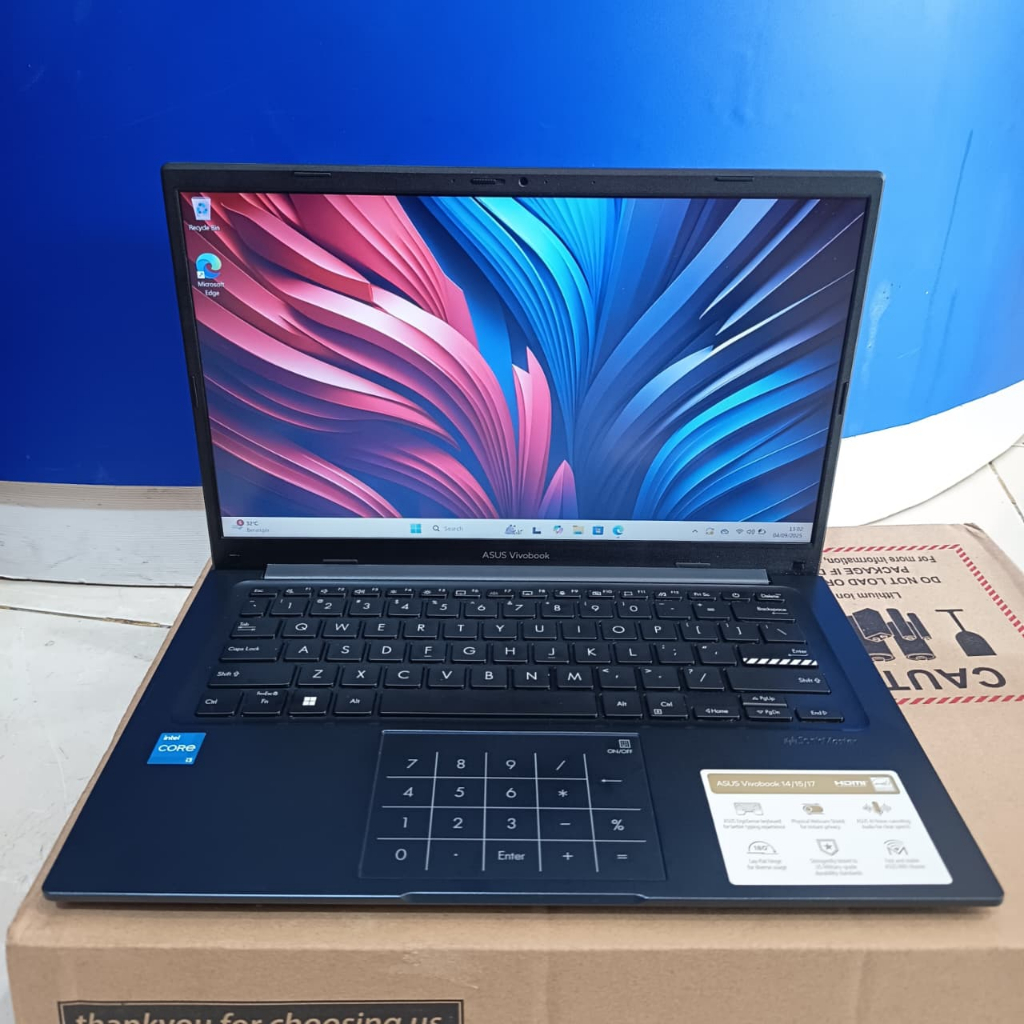 LAPTOP SECOND,Laptop Asus Vivobook X1404Z, Intel Core i3-1215U, Gen 12Th, Ram 16 / 256Gb SSD, #Numbe