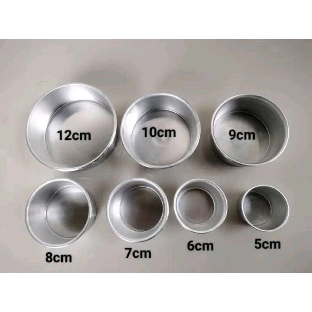 Loyang kue cetakan kue bulat kecil tinggi 4cm loyang kue cheesecake mini loyang bulat press mini