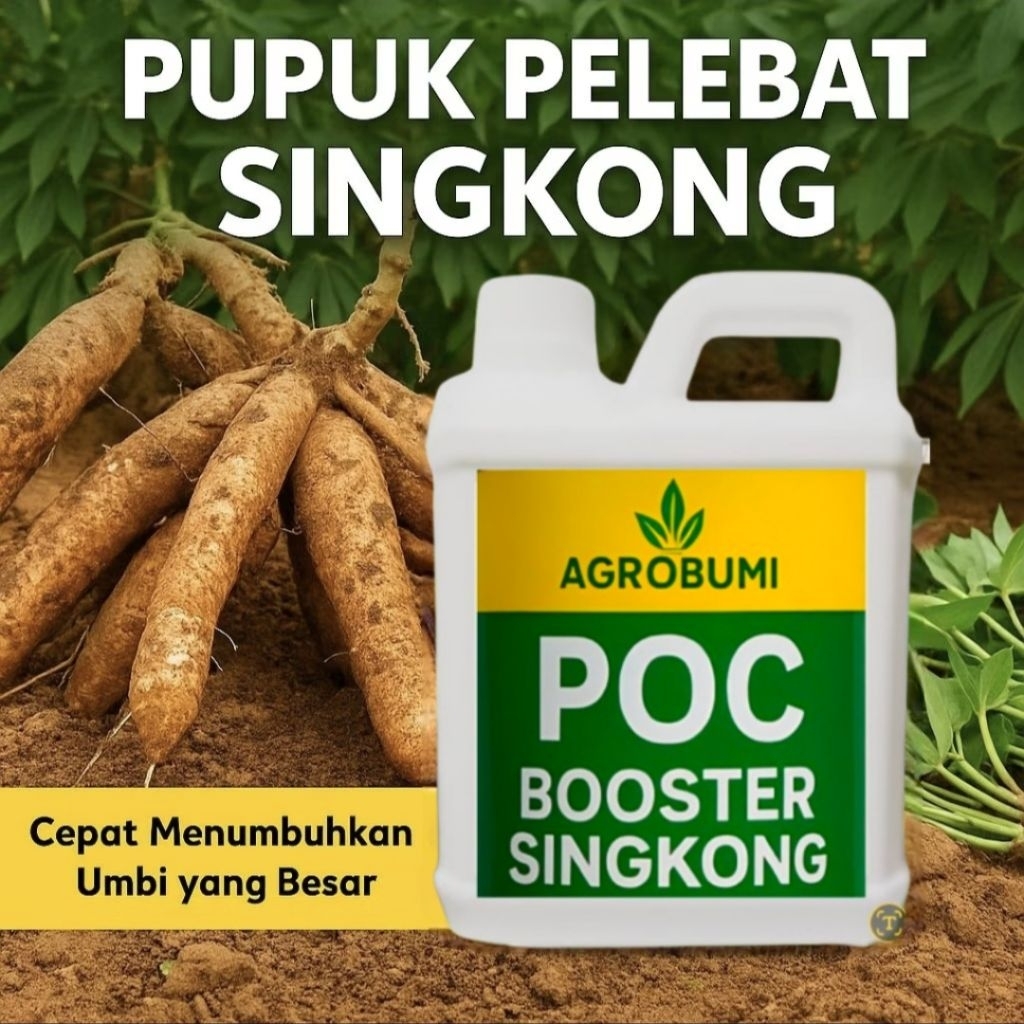 Pupuk Organik Cair untuk Singkong Umbi Besar Cepat Panen 1 Liter