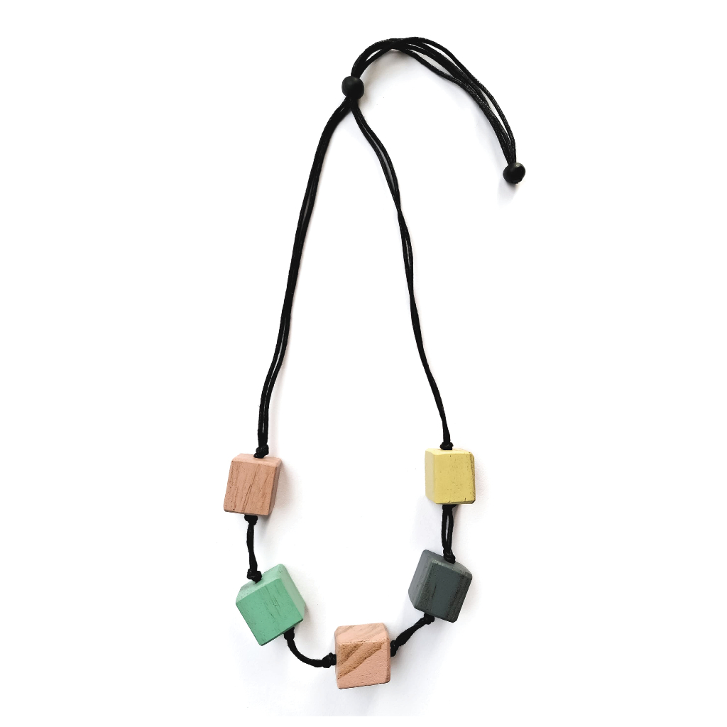 Kalung Wanita Kayu Bali - Cube