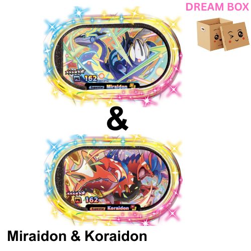 Pokemon Mezastar Star Miraidon Tag & Koraidon Tag