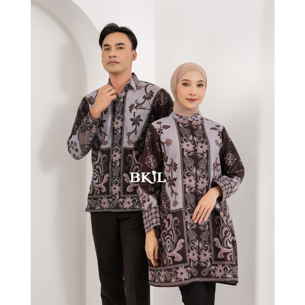 KANTHIL Tunik Batik Couple Sarimbit Tunik Batik Couple Sinaran