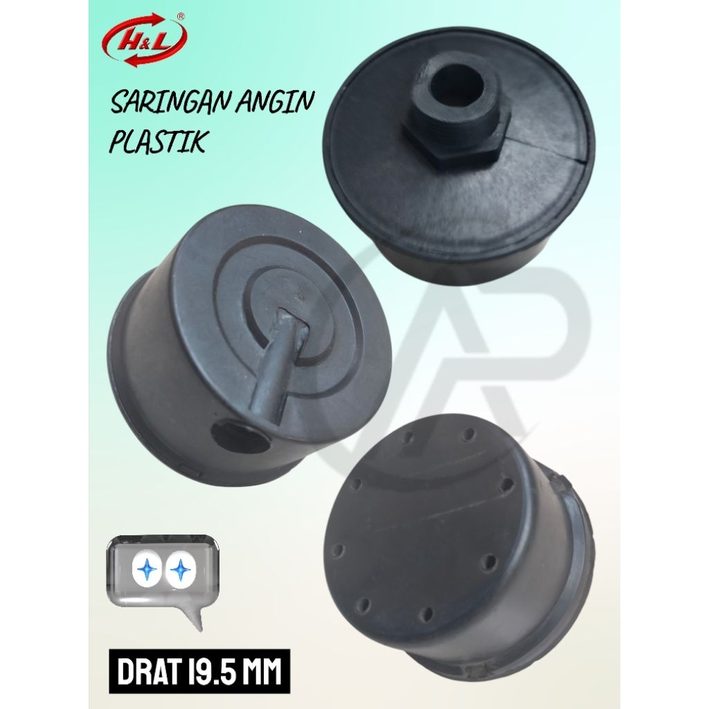 H&L Saringan Angin Plastik Kompresor Drat 19.5 mm