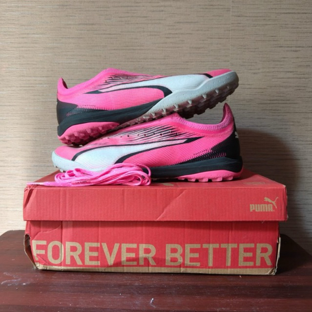 Sepatu Bola TF Sepatu Mini Soccer Sepatu Futsal Turf  Puma Ultra Ultimate Cage TF Turf Phenomenal wa