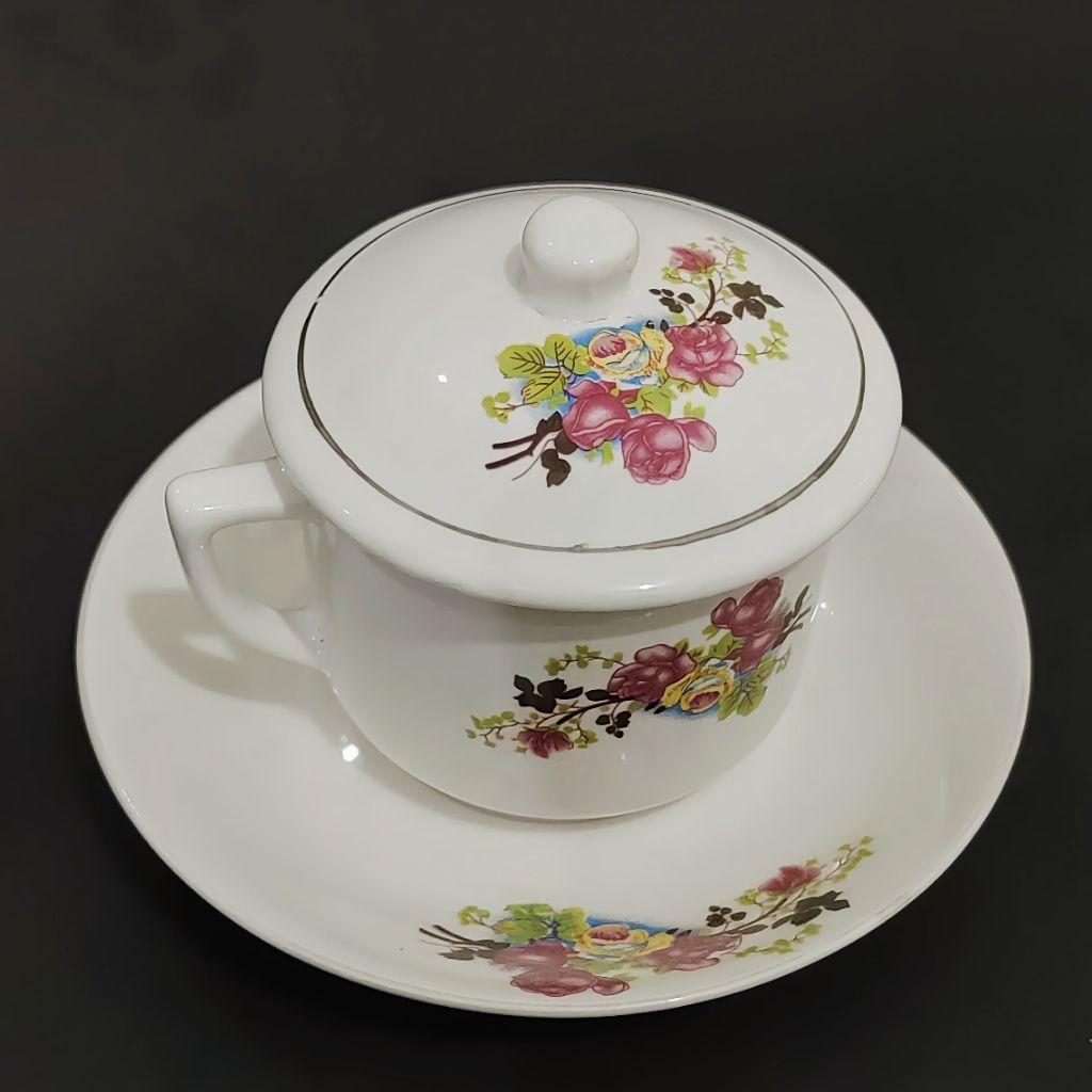 Lostklik Cangkir Kopi Klasik/Cangkir Kopi Bunga/Cangkir Kopi Jadul/Cangkir Kramik/Cangkir