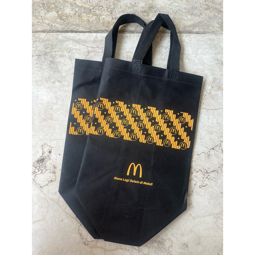 [NEW] reusable shopping bag mcd motif batik terbaru/ tote bag spunbon / goodie bag / tas belanja mcd