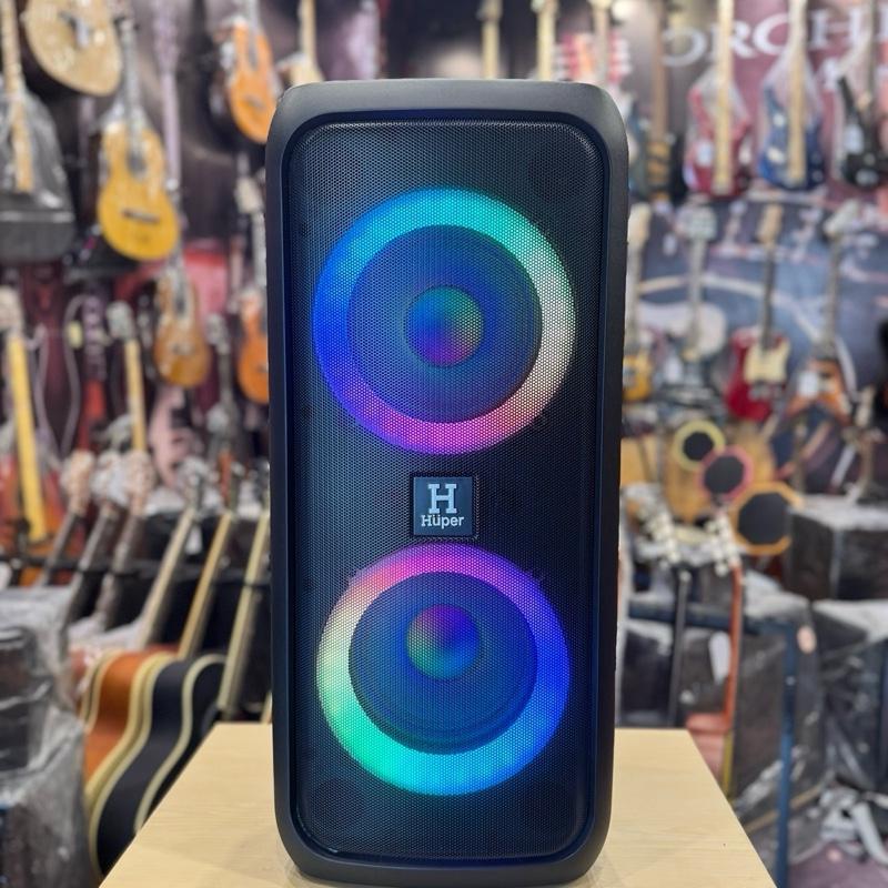 HUPER GENESIS 8.1 SPEAKER PORTABLE Hi-Fi Profesional dengan Bass Dalam & Tweeter Sensitif Lampu Warn