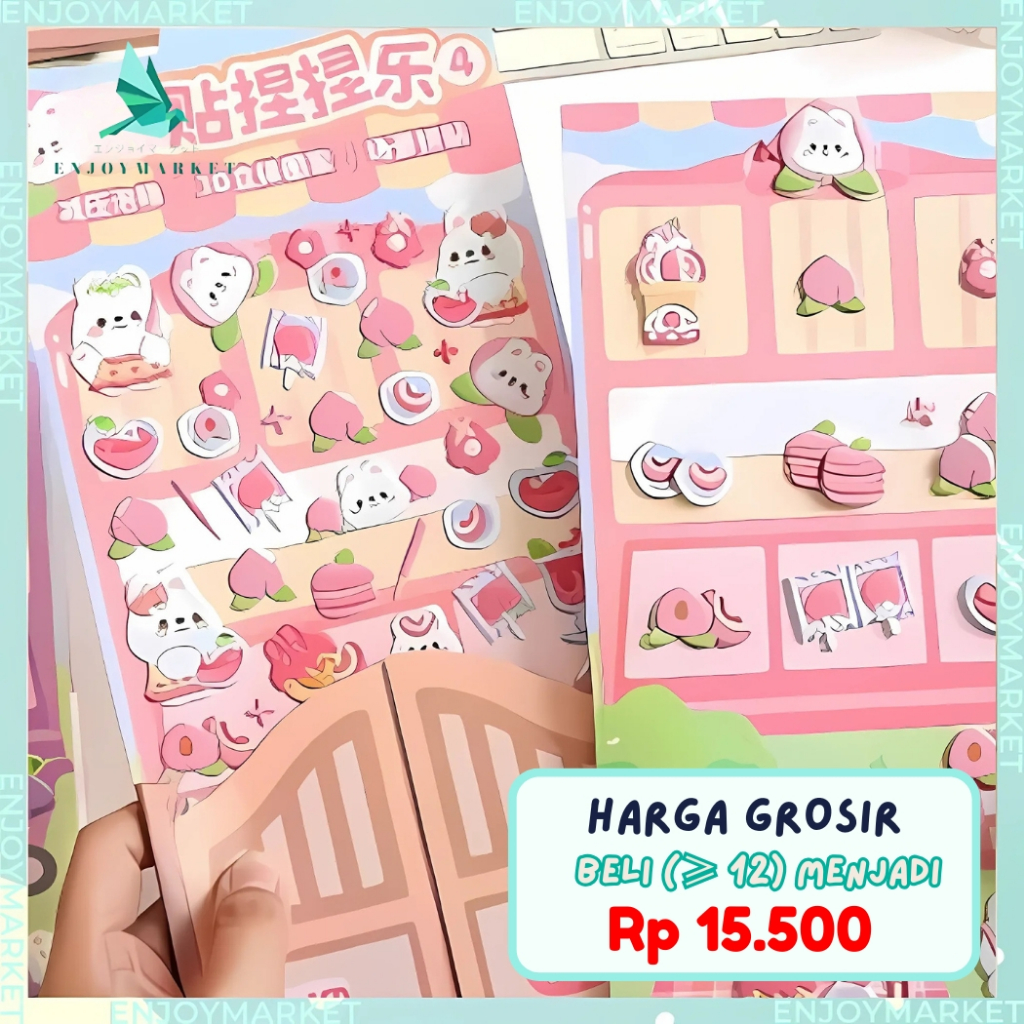 

Sticker Timbul Aesthetic Untuk Dekor DIY Stiker 3D Daily TLD142