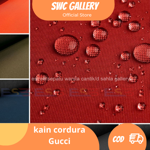 Kain Bahan cordura Gucci Gucci waterproof meteran Bahan tas Polos Motif / Kain Cordura Cordurai 600d