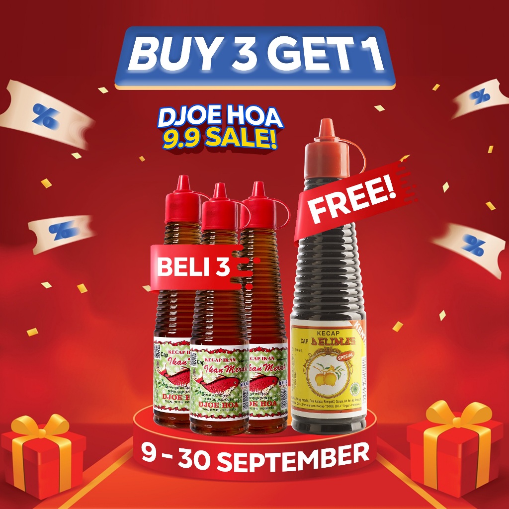 

Kecap Sari Ikan cap Ikan Merah 135ml Djoe Hoa