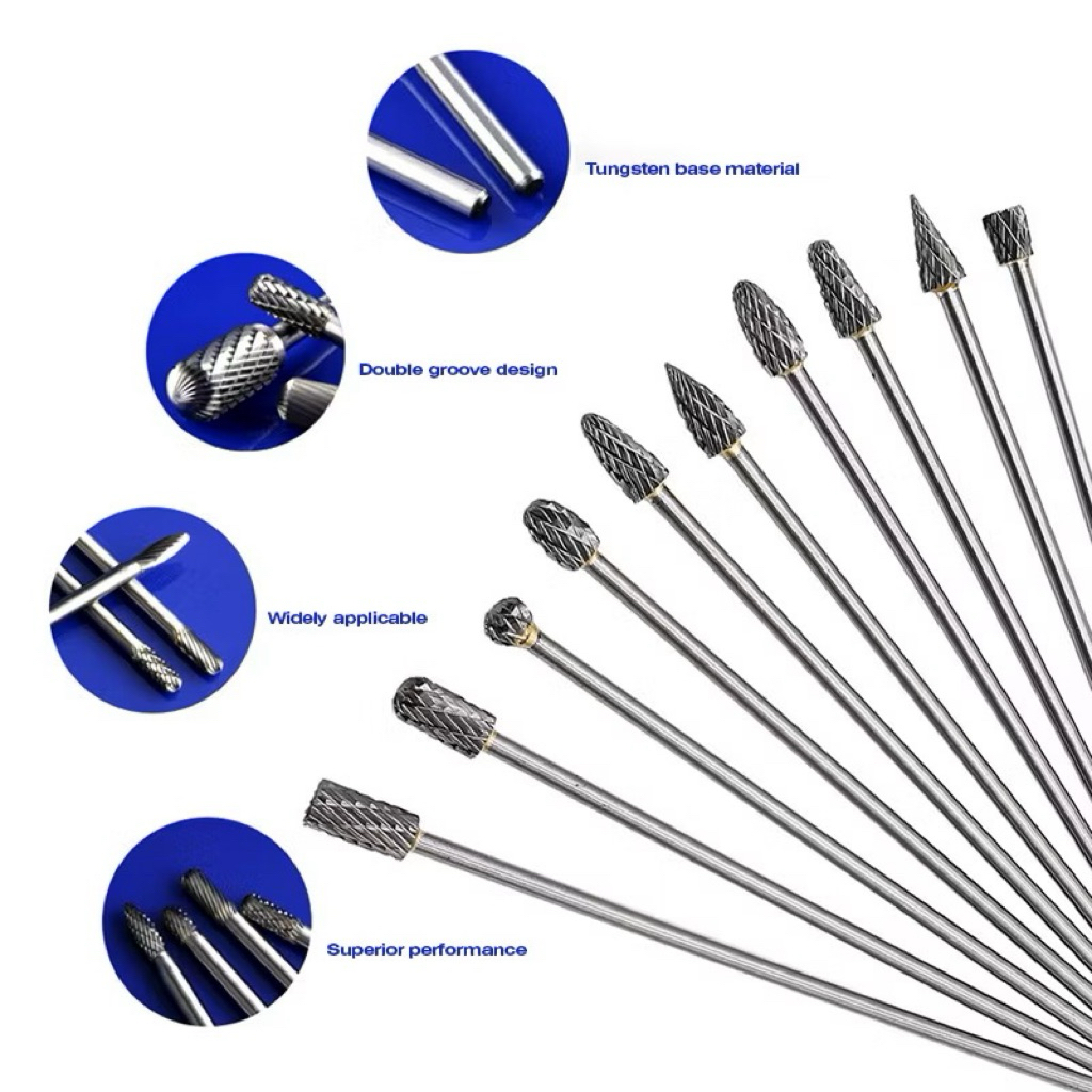 Mata Bor Tuner Porting 2 Arah 3mm 6mm Panjang 100mm