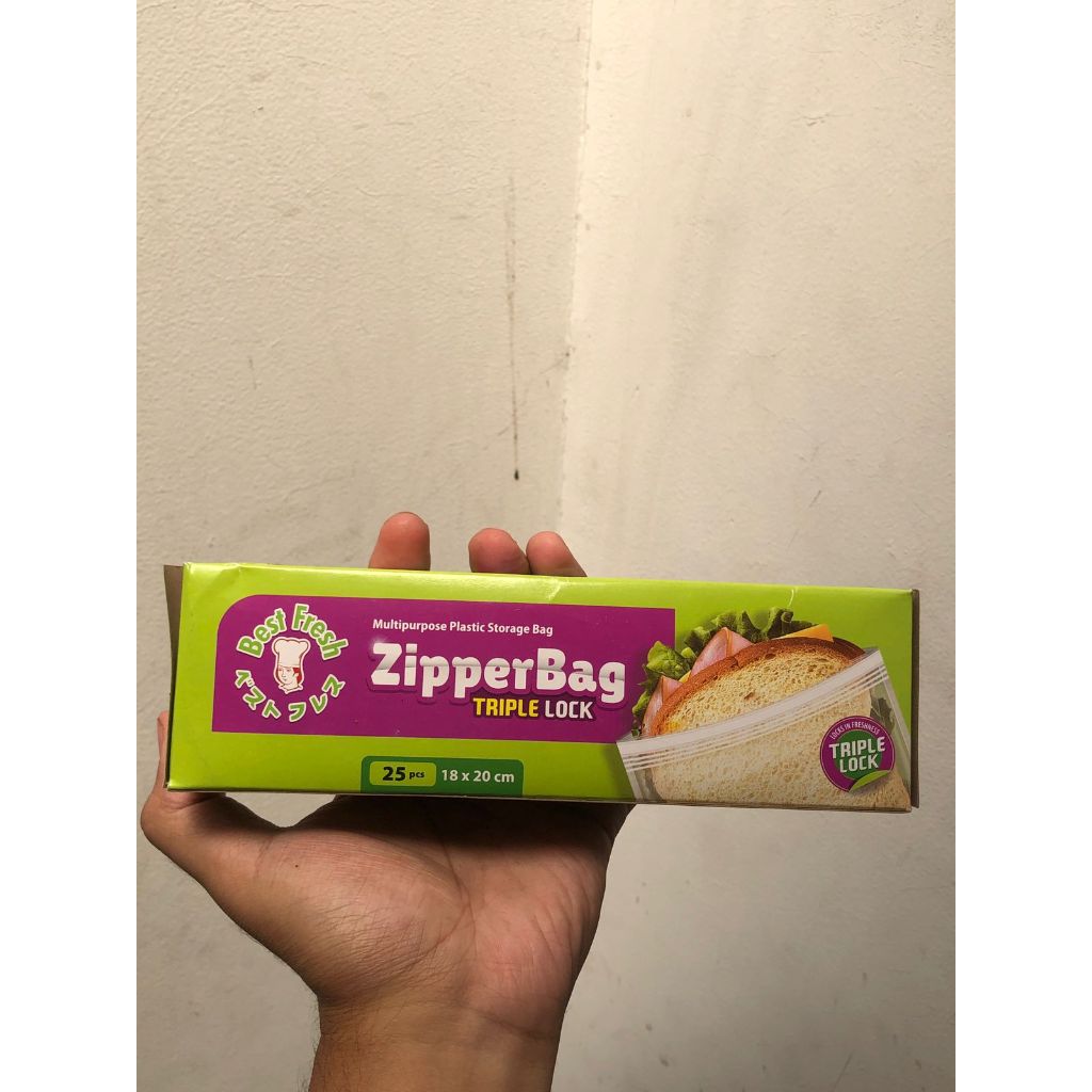 zipper bag triple lock best fresh / Kantong Makanan Praktis plastik zipper
