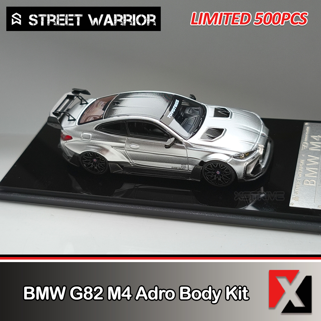 Street Warrior 1:64 BMW G82 M4 Adro Body Kit Silver