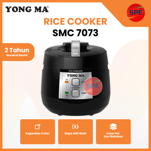 RICE COOKER / MAGIC COM YONG MA KAPASITAS 2 LITER SMC 7073 / SMC7073 GARANSI RESMI (MEDAN)
