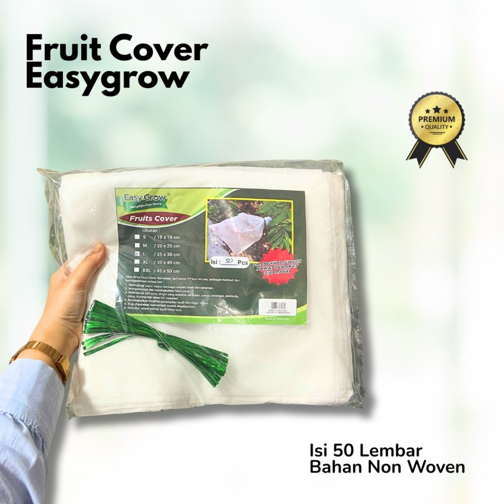 (Per Pack) Fruit Cover Easygrow Size XL-Fruit Cover Brongsong Buah Size XL isi 50 Lembar-Fruit Cover