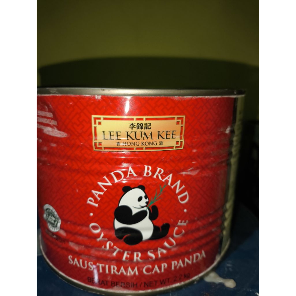 

lee kum kee saus tiram cap panda kaleng ukuran 2,2kg