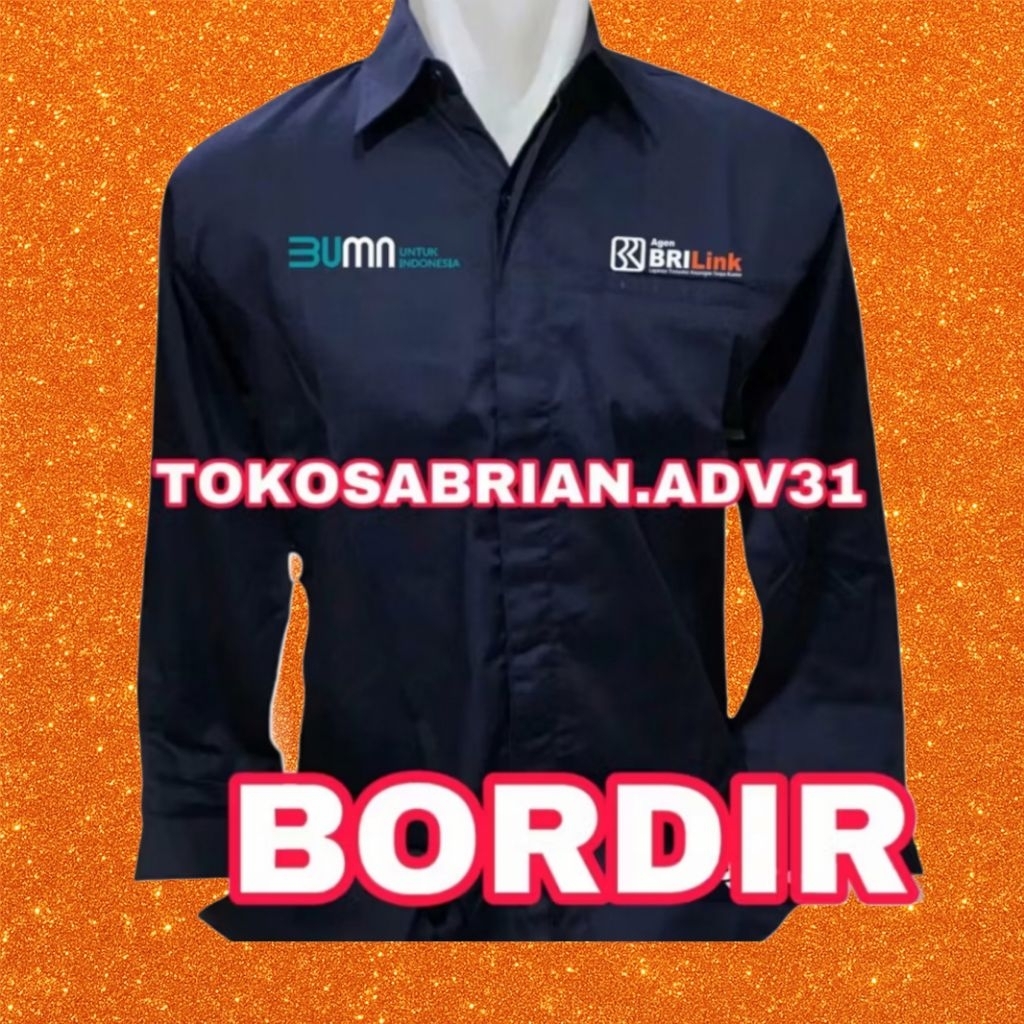 Kemeja Agen BriLink Baju Agen BRILink Seragam BRILink