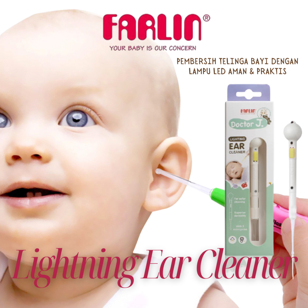 FARLIN LIGHTING EAR CLEANER - Alat Pembersih Telinga Aman untuk Bayi & Anak