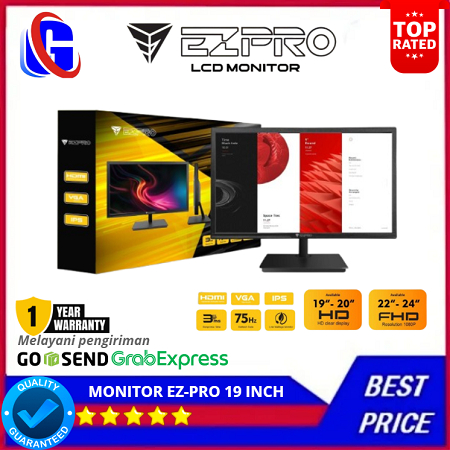flaminggo shop - MONITOR D EZ-PRO 19 INCH 75HZ HD RESOLUTIO
