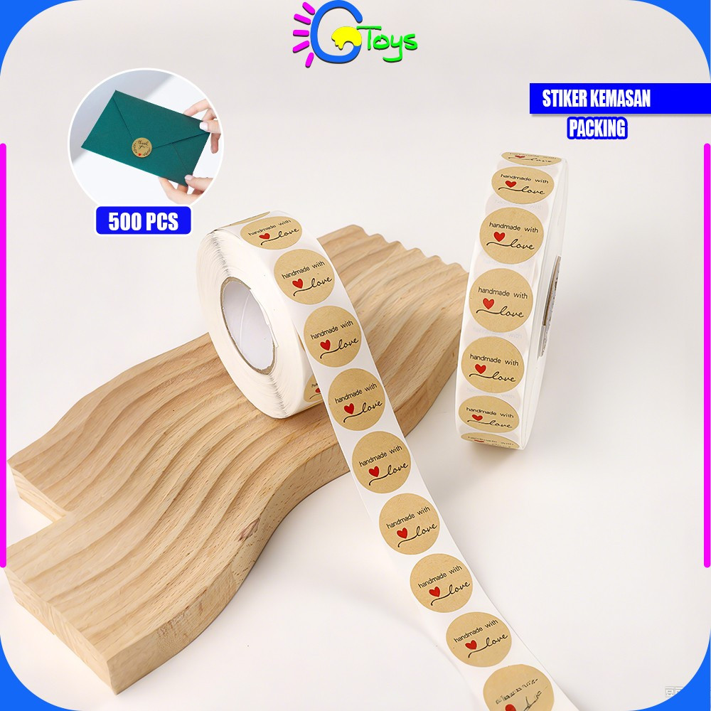 

CR-C817 Sticker Thank You 1 Roll 500PCS Stiker Label Makanan Tulisan Segel Ucapan Terima Kasih / Stiker Label Thankyou Kemasan Packing Serbaguna
