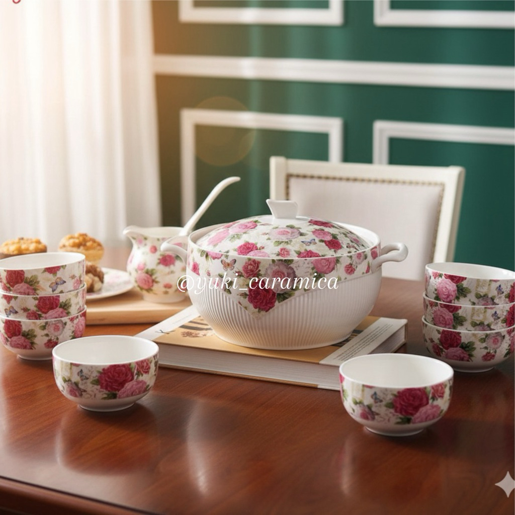 basi sup shabby keramik mewah capodimonte