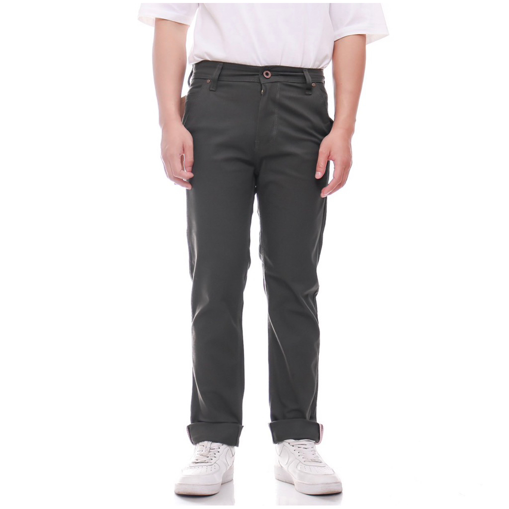 FORLIFE STORE - Celana Chino Pria Panjang Grey Scoth premium akun 28 - 42