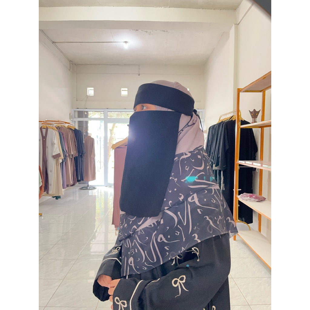 Niqab Made in Saudi, Niqab poni tegak , Niqab nomor 1, Niqab nyaman banget