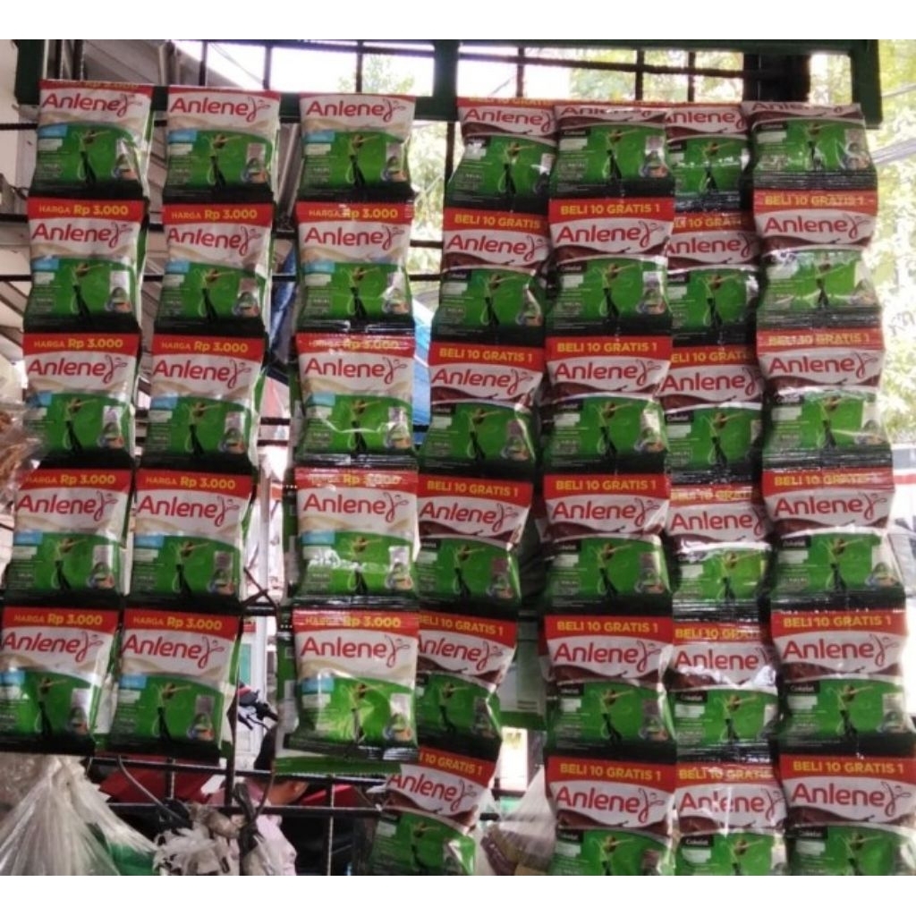 

Susu Anlene Actif sachet Coklat/Vanila 22gr/20gr 1 renceng (isi 10 sachet)