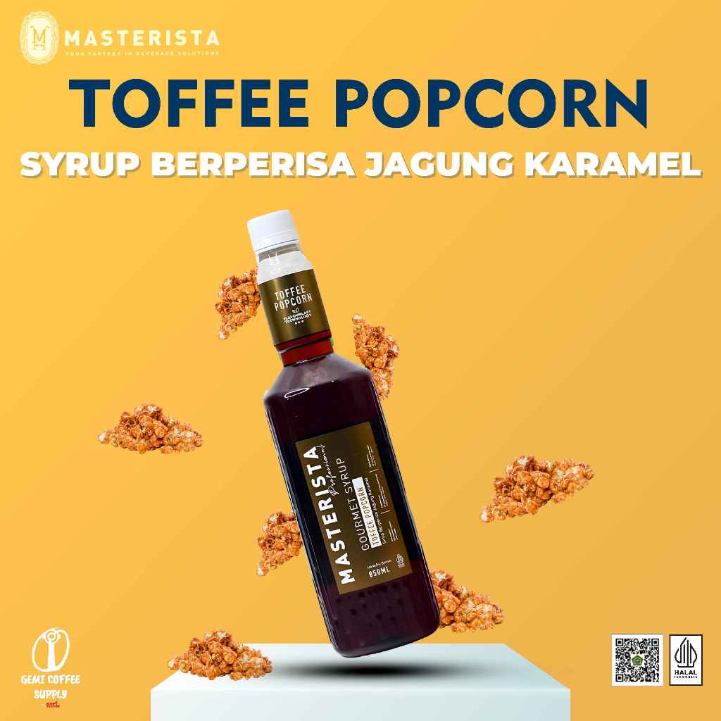 

Masterista Flavour Syrup - Toffee Popcorn 850ml