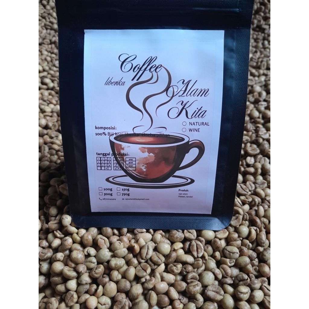 

kopi liberika wine / kopi ekselsa wine 100g