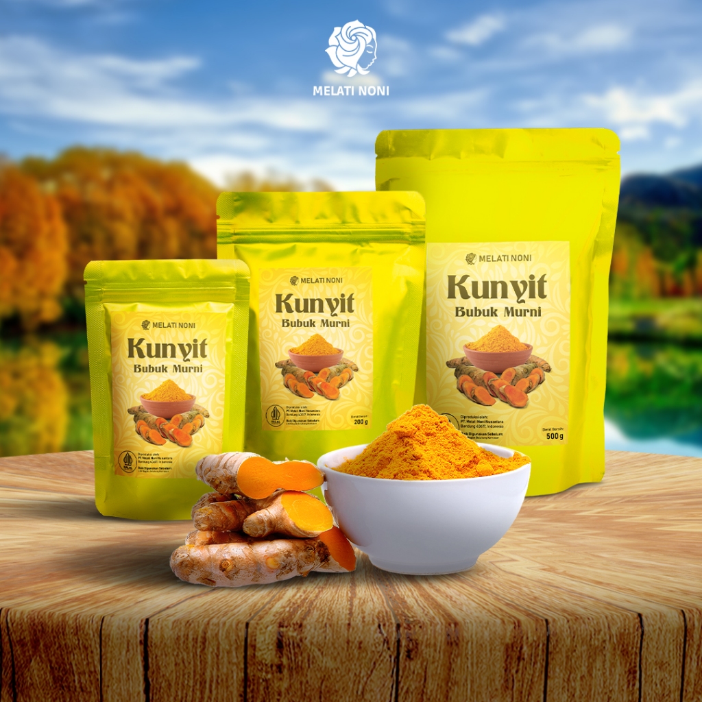 

Kunyit Bubuk Murni Kering Tanpa Campuran Herbal 100% Original Melati Noni