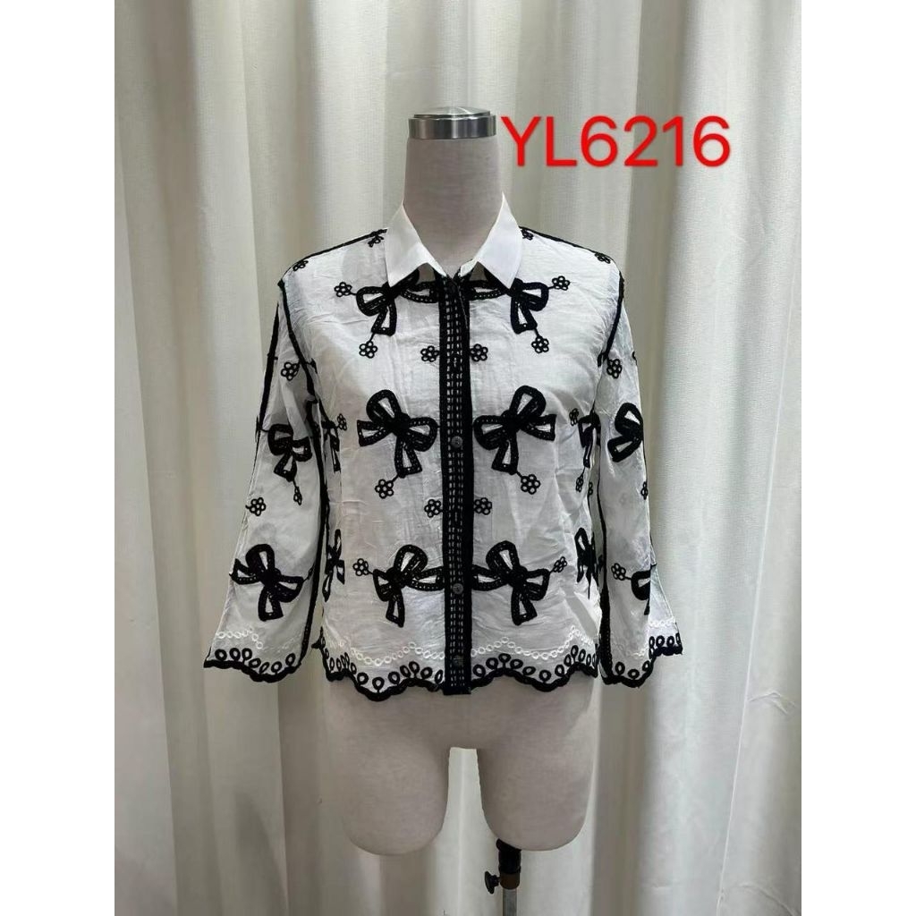 YL 6216 lengan panjang / outer pita / kemeja outer / outer lengan panjang / atasan wanita / kemeja w