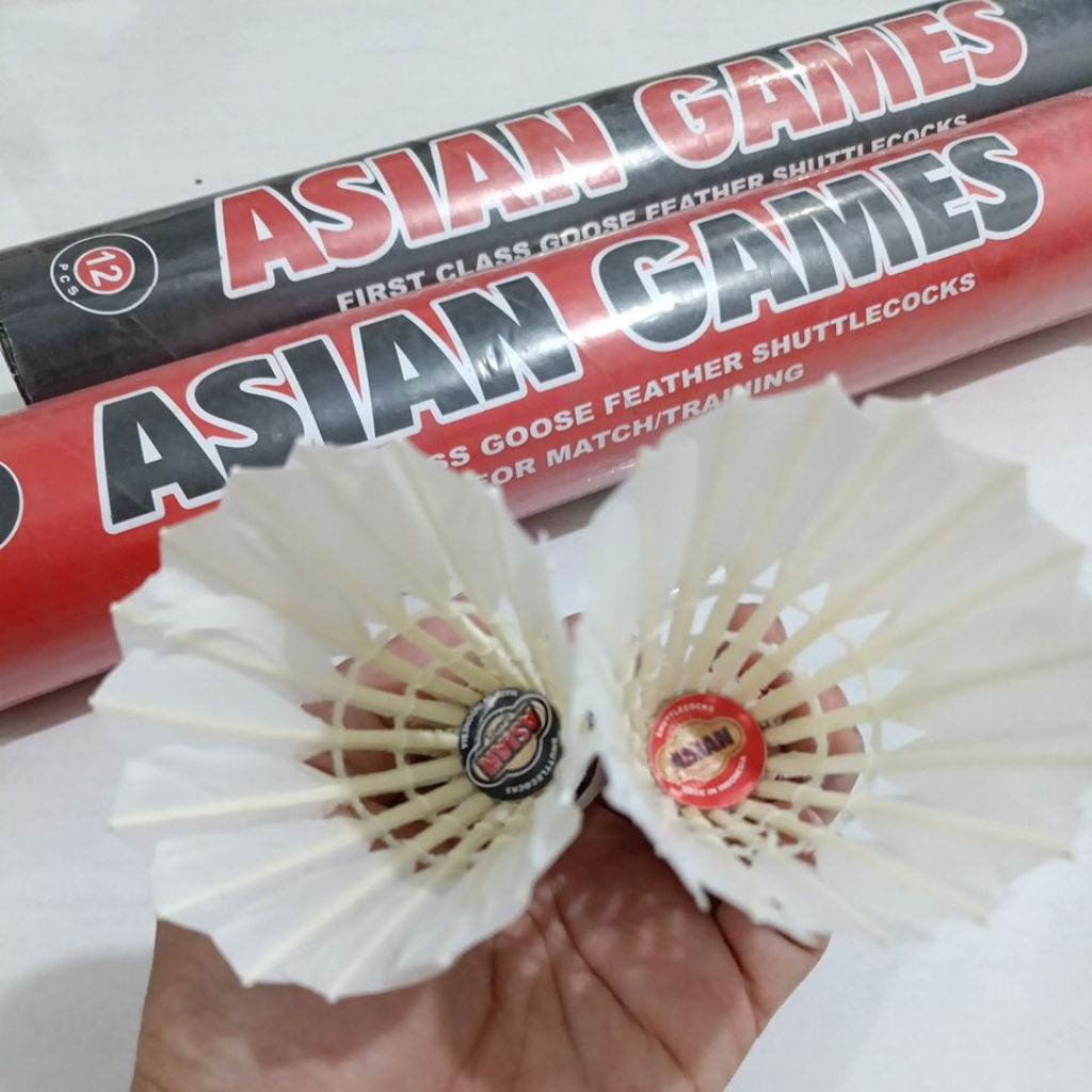 SHUTTLECOCK BADMINTON KOK ASIAN GAMES MERAH HITAM 77/78 kok asian games