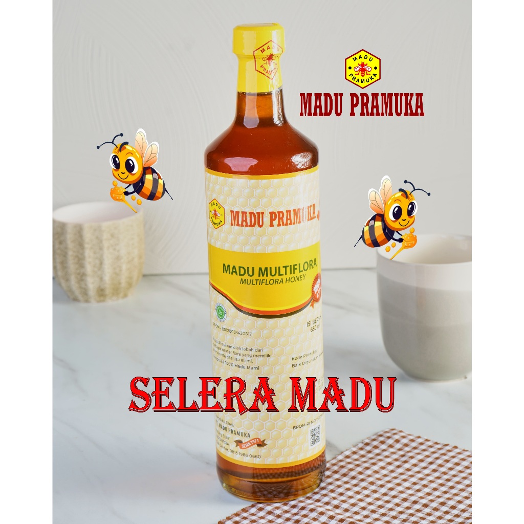 

MADU MULTIFLORA MADU PRAMUKA 650 ML (MADU ASLI)