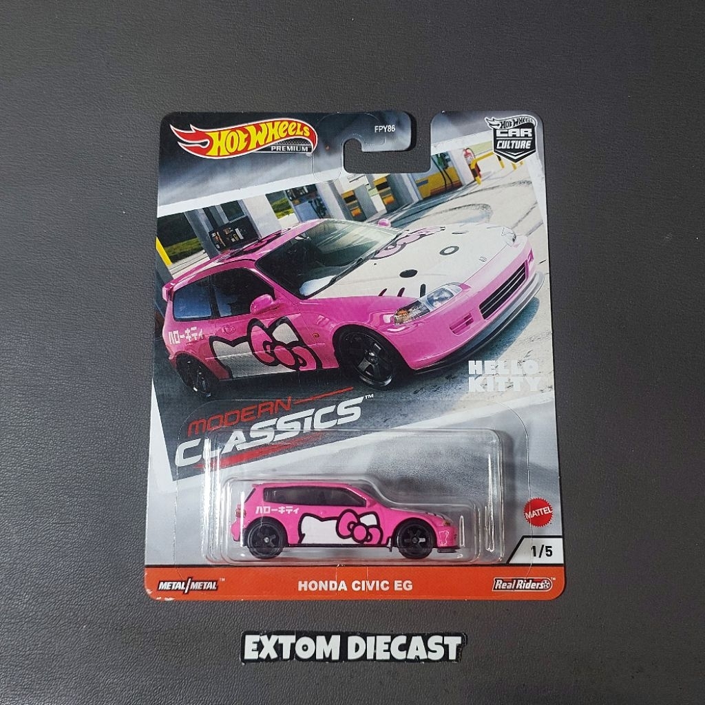 Hotwheels Honda Civic EG Hello Kitty