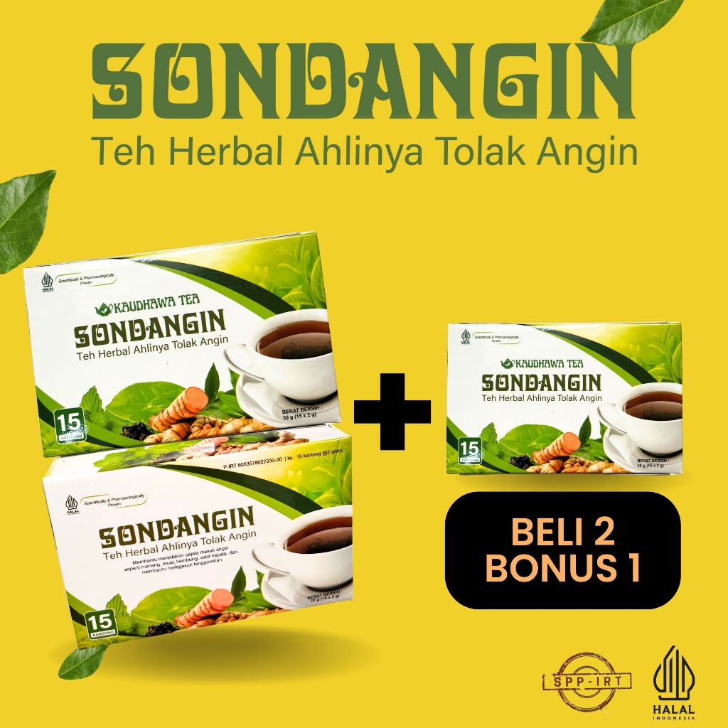 

Beli 2 Bonus 1 - Teh Sondangin – Teh Herbal Ahlinya Tolak Angin