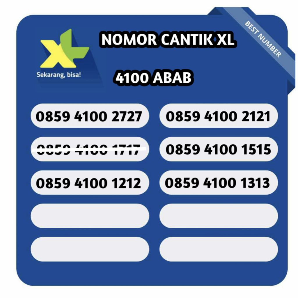 PERDANA CANTIK XL MURAH DAN RAPIH 10/11/12 DIGIT