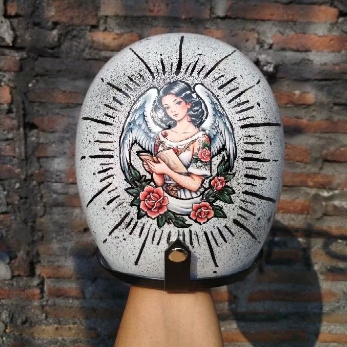 Slimhead Helmets 500Ttx Custom By Request. Helm Vespa, Helm Harley Davidson, Helm Choppers