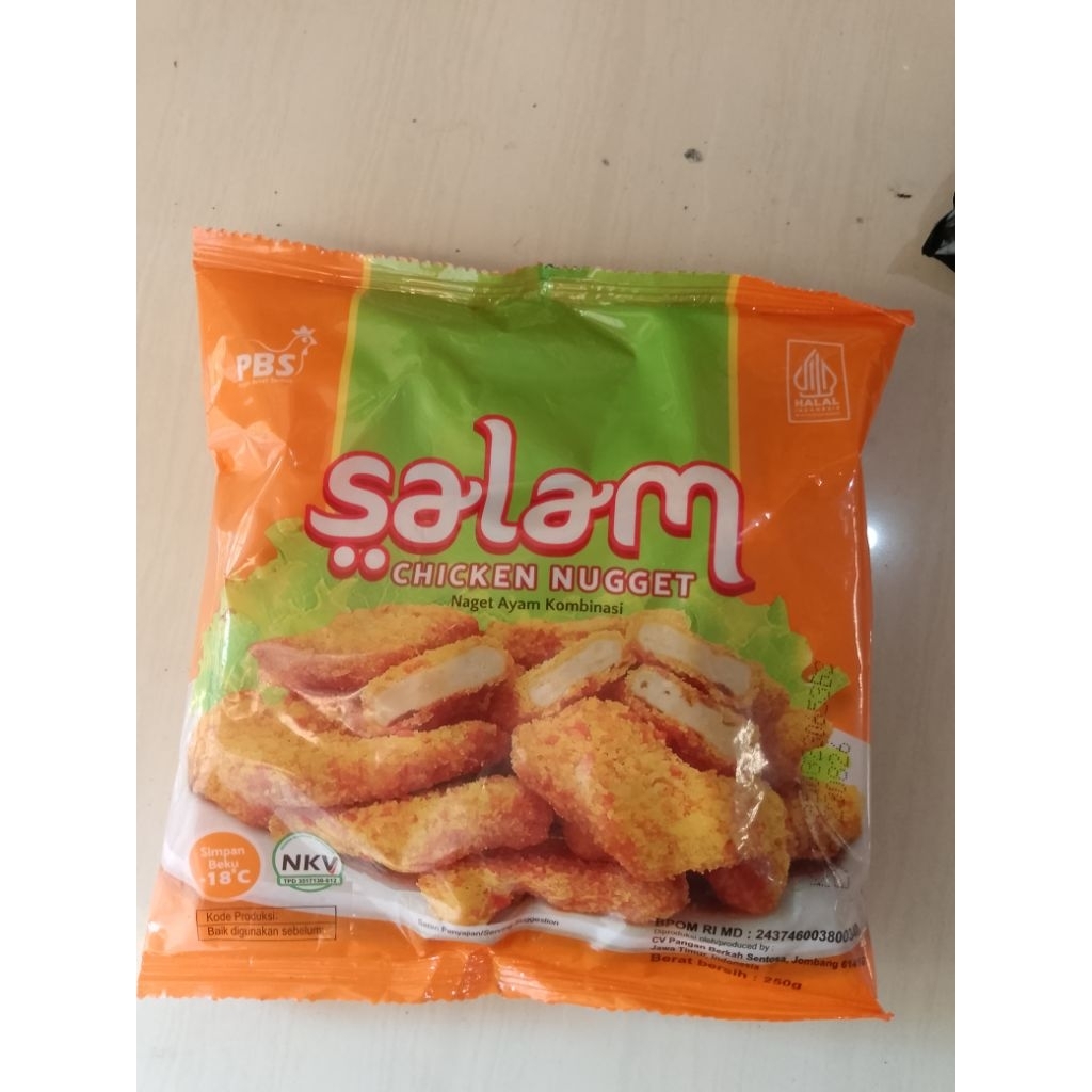 

salam Chiken nugget,naget ayam kombinasi.berat 250g