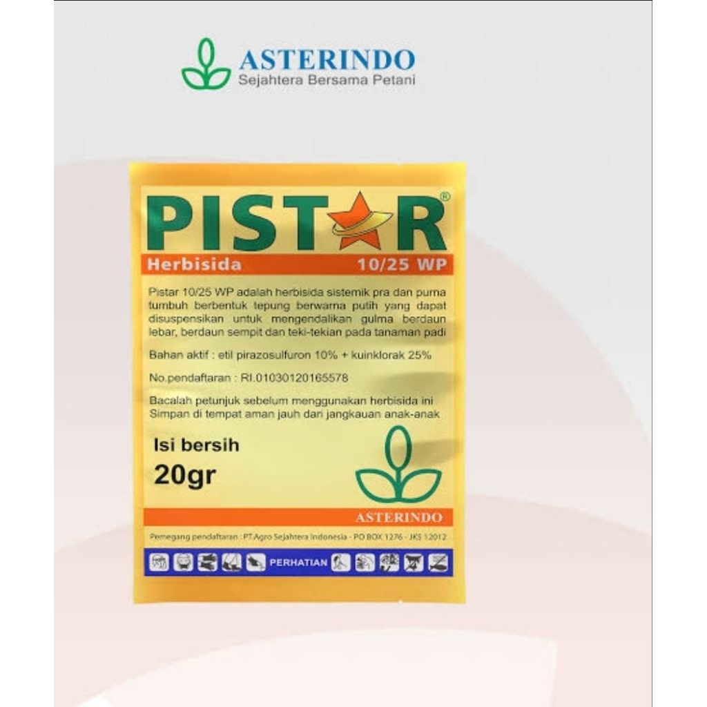 Matun gulma pada padi Herbisida Pistar 20 gram