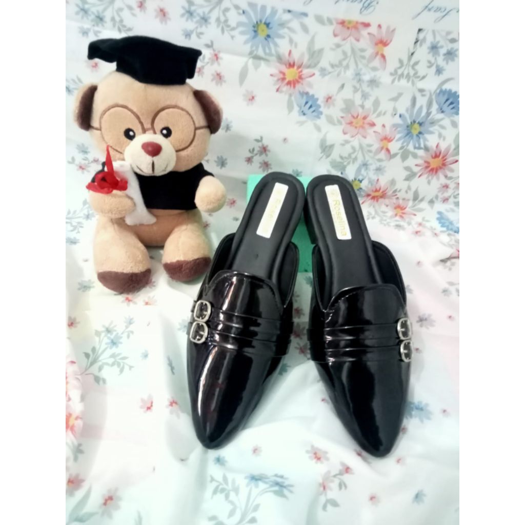 Sepatu Wanita>flat shoes varian dasi gesper