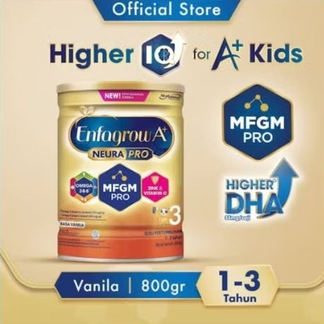 ENFAMIL A+ Vanila | (1-3 Tahun) | (800 Gr)