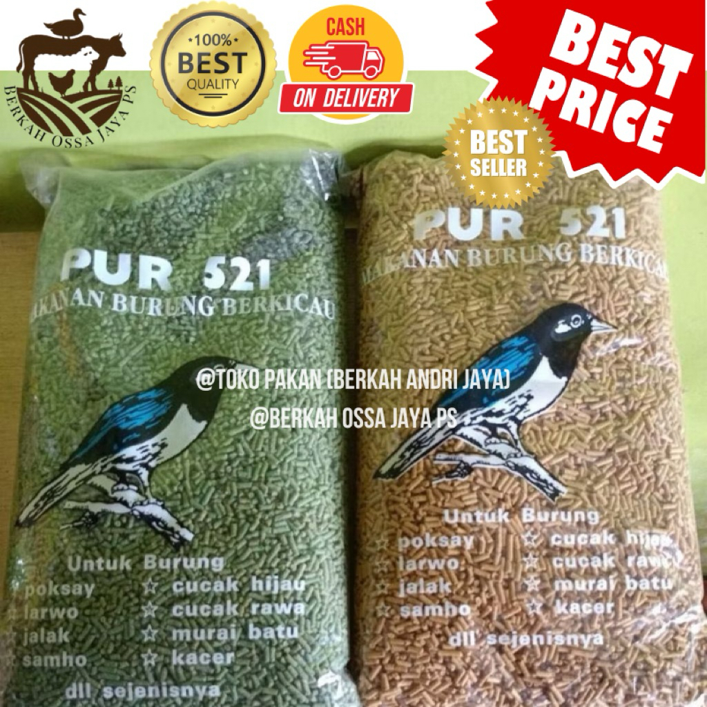 voer 521 untuk burung berkicau netto 1kg