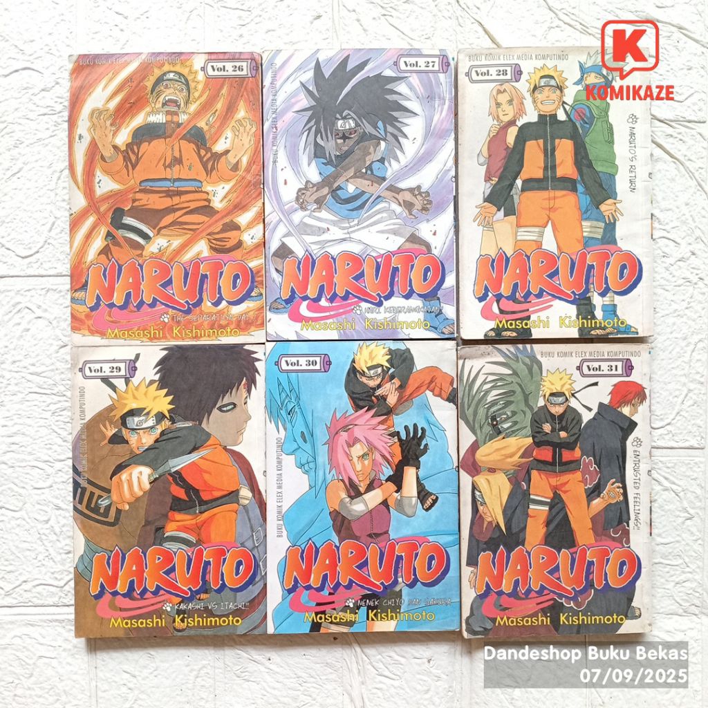 Naruto (Vol 26-50) - Komik Bekas Preloved Original Cabutan